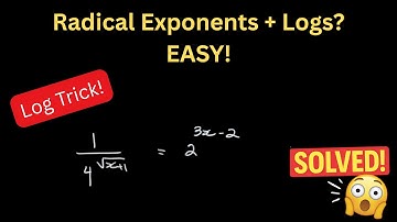 Pre-Calculus12 - Solving Exponential Equations with Radical Exponents | STEP-BY-STEP, Algebra II