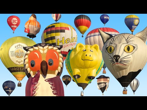 Hot Air Balloon Mass Ascent | Balloon Festival Barnstorf 2019