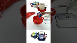 DIY Christmas Gift | Cotton Cord Basket in the Shape of a Cup