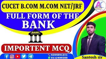 FULL FORM OF BANK || FULL CONCEPT|| MONEY BANKING || COURSE JOIN NOW