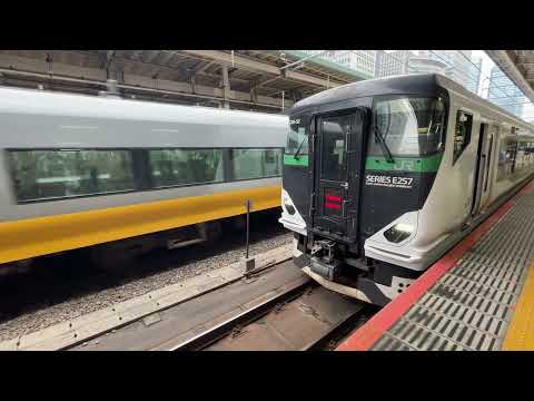 E657系K2編成（フレッシュひたちリバイバルカラー・黄色）が特急ひたち3号仙台行きとして東京駅8番線に到着するシーン　2025年10月13日午前7時50分撮影