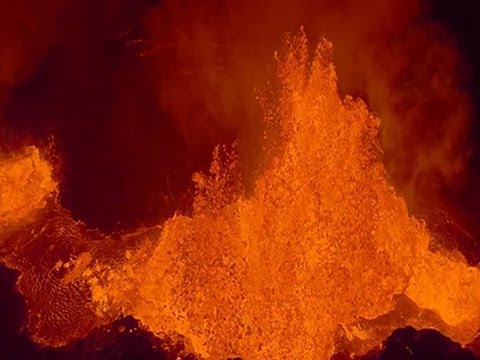 Raw: Drone Footage Looks Inside Iceland Volcano - YouTube