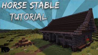 Minecraft: How To Build A Horse Stable Tutorial @Rizzial