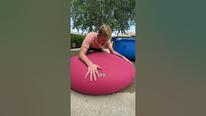 How Much Weight To Pop The World's Largest Water Balloon? #shorts