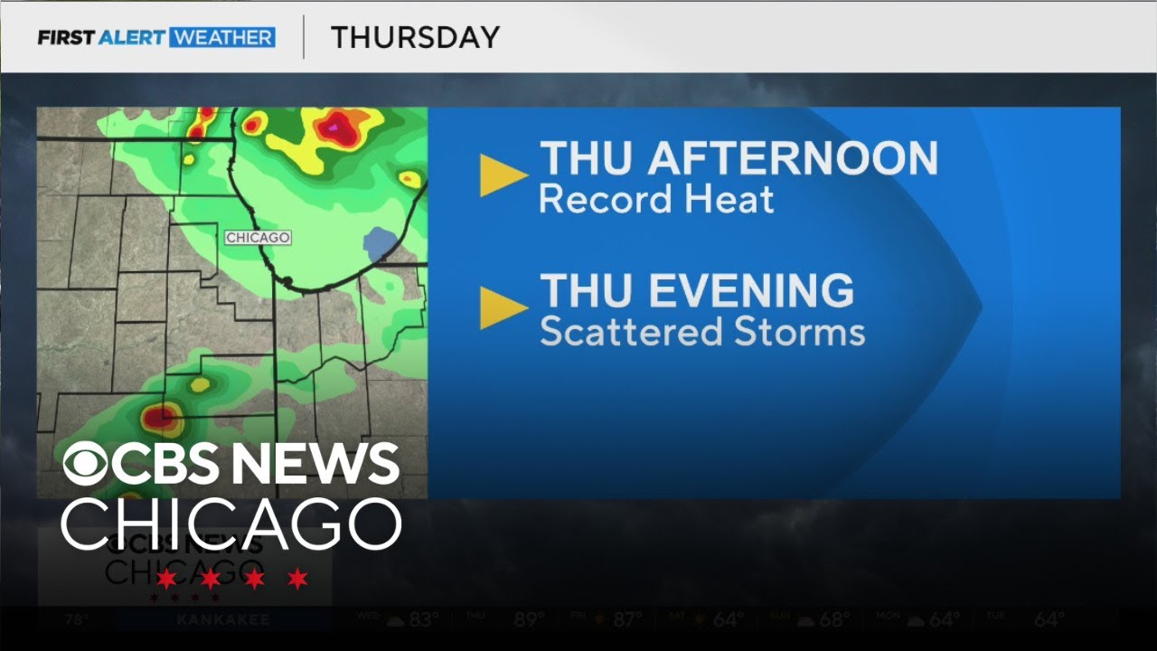 Record heat Thursday afternoon, storms Thursday evening in Chicago ...