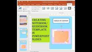 Guide Book / Notebook Template Creation in PowerPoint