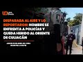 Disparaba al aire: hombre se enfrenta a policías y queda herido al oriente de Culiacán