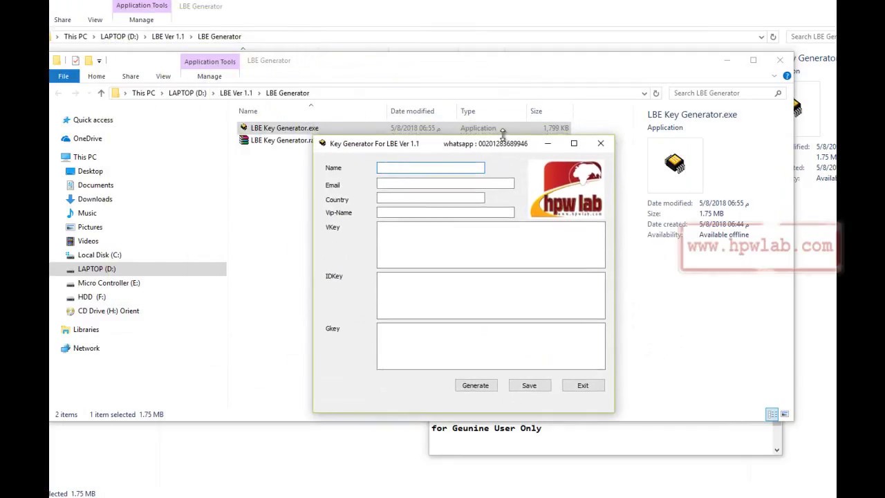 Create LBE KEy File - YouTube