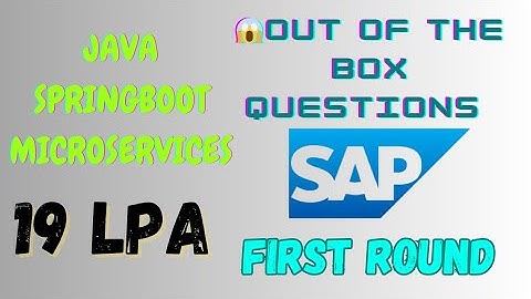 🔔 2–7 Years Interview Experience | Java | Spring Boot | Microservices | Java 8 | SAP