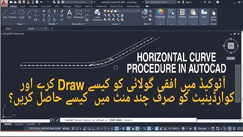 HOW TO DRAW || HORIZONTAL CURVE IN AUTOCAD || & GET COORDINATE || IN FEW MINUTES ||