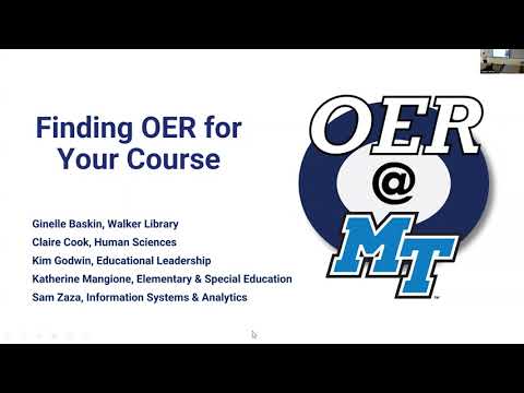 Finding OER for Your Course Workshop