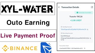 XYL-Water||Outo Earning Site||Sinup Bouns 20$||Live Payment Proof||Earnsaad