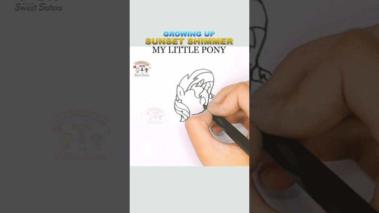 Draw Sunset Shimmer growing up | My Little Pony