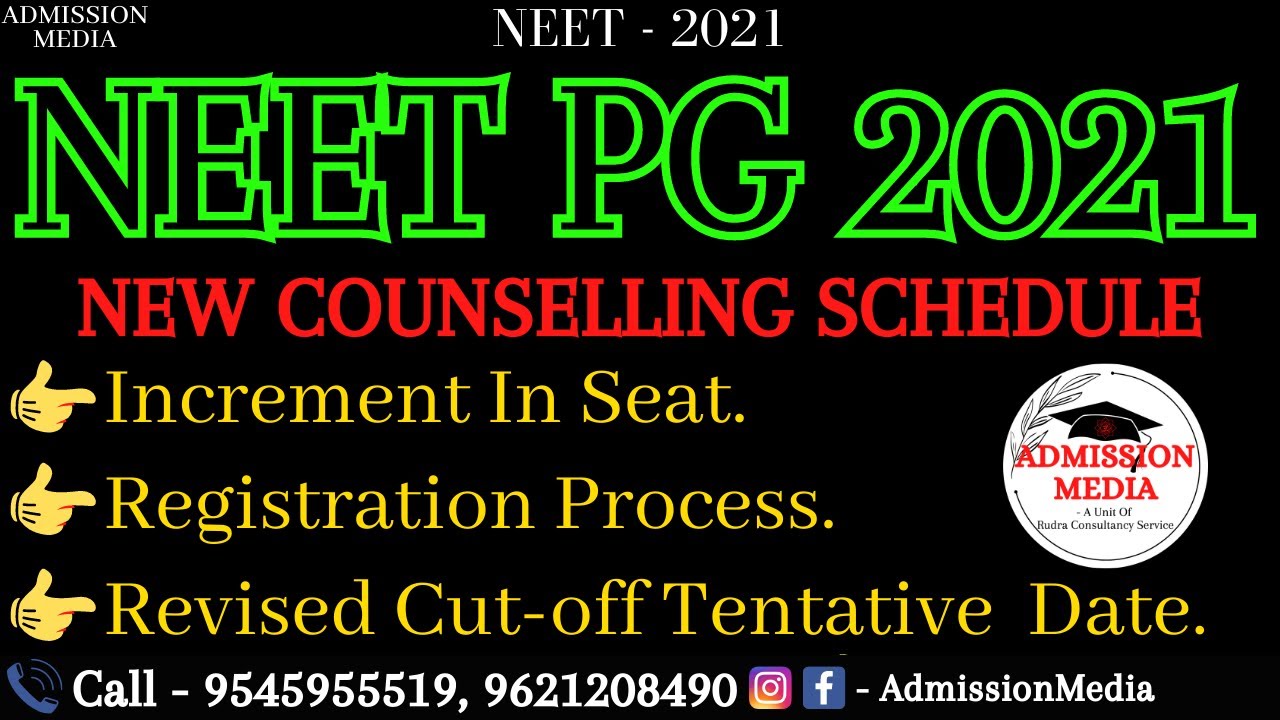 NEET PG 2021 Counselling Schedule Round 2 Registration Revised
