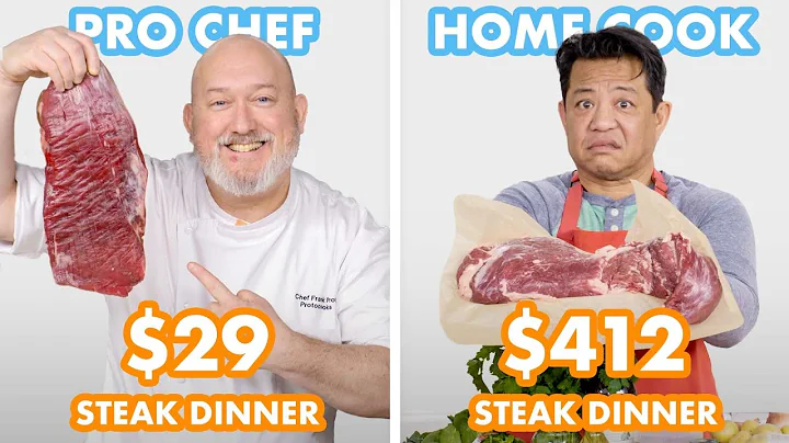 $412 vs $29 Steak Dinner: Pro Chef & Home Cook Swap Ingredients | Epicurious thumbnail
