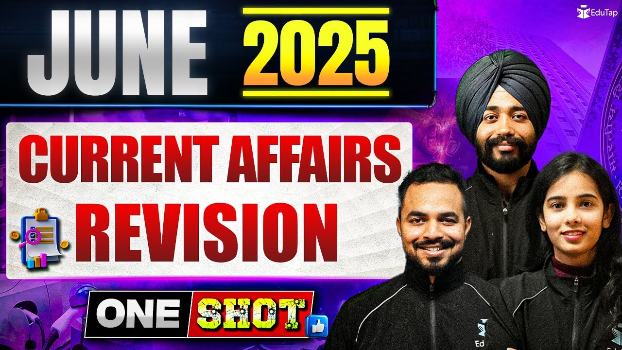 June Monthly Current Affairs 2025 Revision MCQs | June Most Important ...