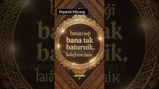 Download Lagu Pepatah Minang: Menolak Nasihat, Batin yang Rusak MP3
