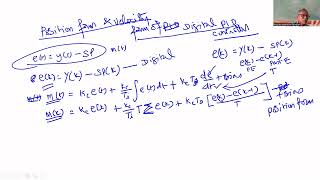 Digital PID controller (Position and Velocity Forms)