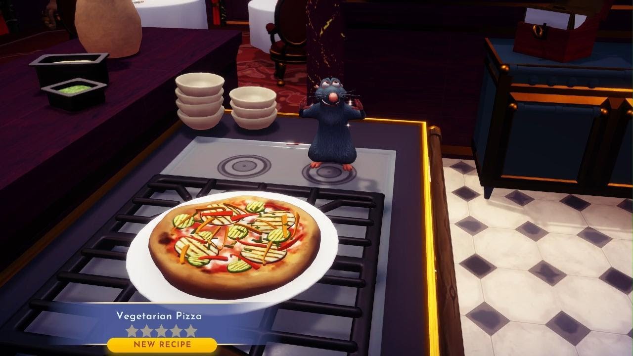 Disney Dreamlight Valley How to Make 5 Star Vegetarian Pizza YouTube