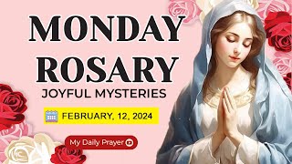 HOLY ROSARY PRAYER: JOYFUL  MYSTERIES 🟡 FEBRUARY 12 2024🌹MY DAILY PRAYER🌹PRAYER FOR STRENGTH
