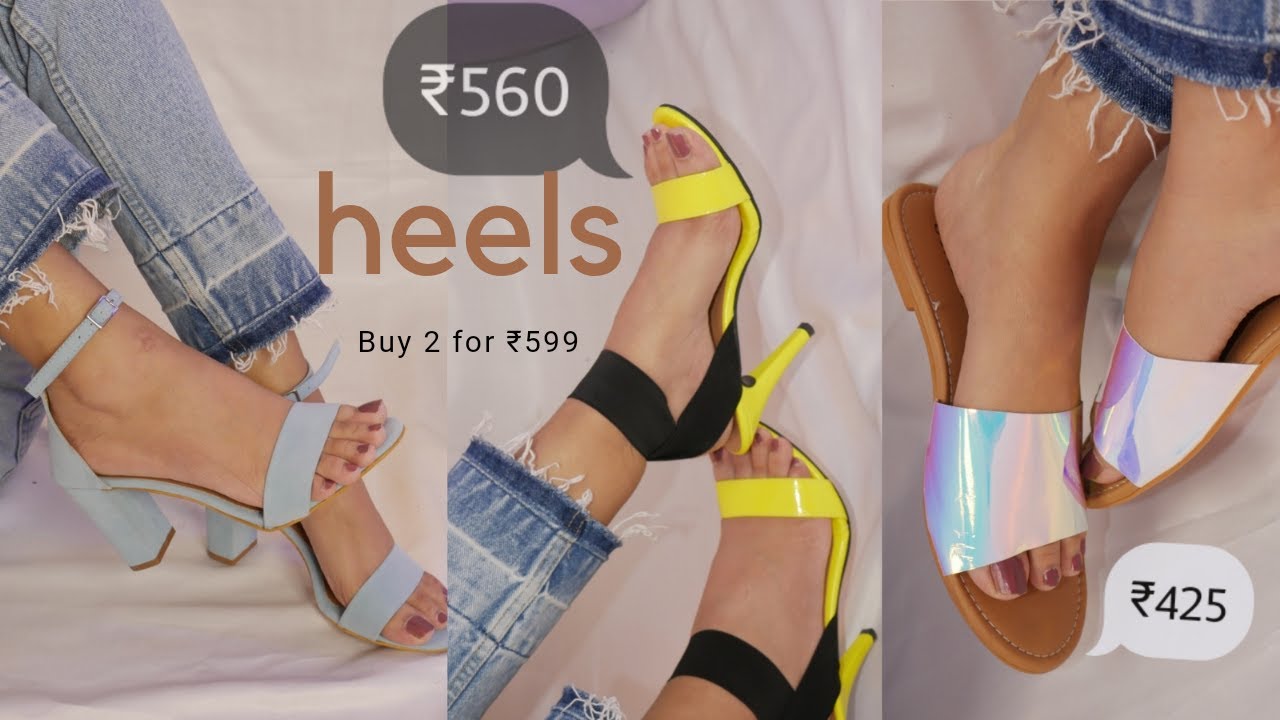 7 Footwear HEELS & FLATS Under 560 | Buy 2 For 599 | Freedom Sale - YouTube