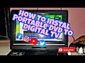 How To Instal Portable DVD To Digital TV
