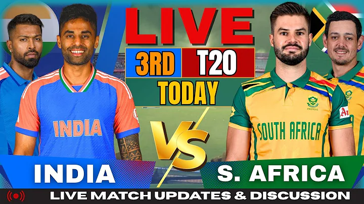 🔴 INDIA vs SOUTH AFRICA Live | IND vs SA 3rd T20I Live Match Today | Live Cricket Score & Commentary
