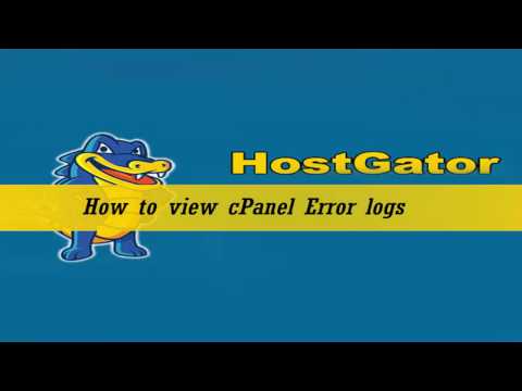 How to view cPanel Error logs - cpanel server error logs