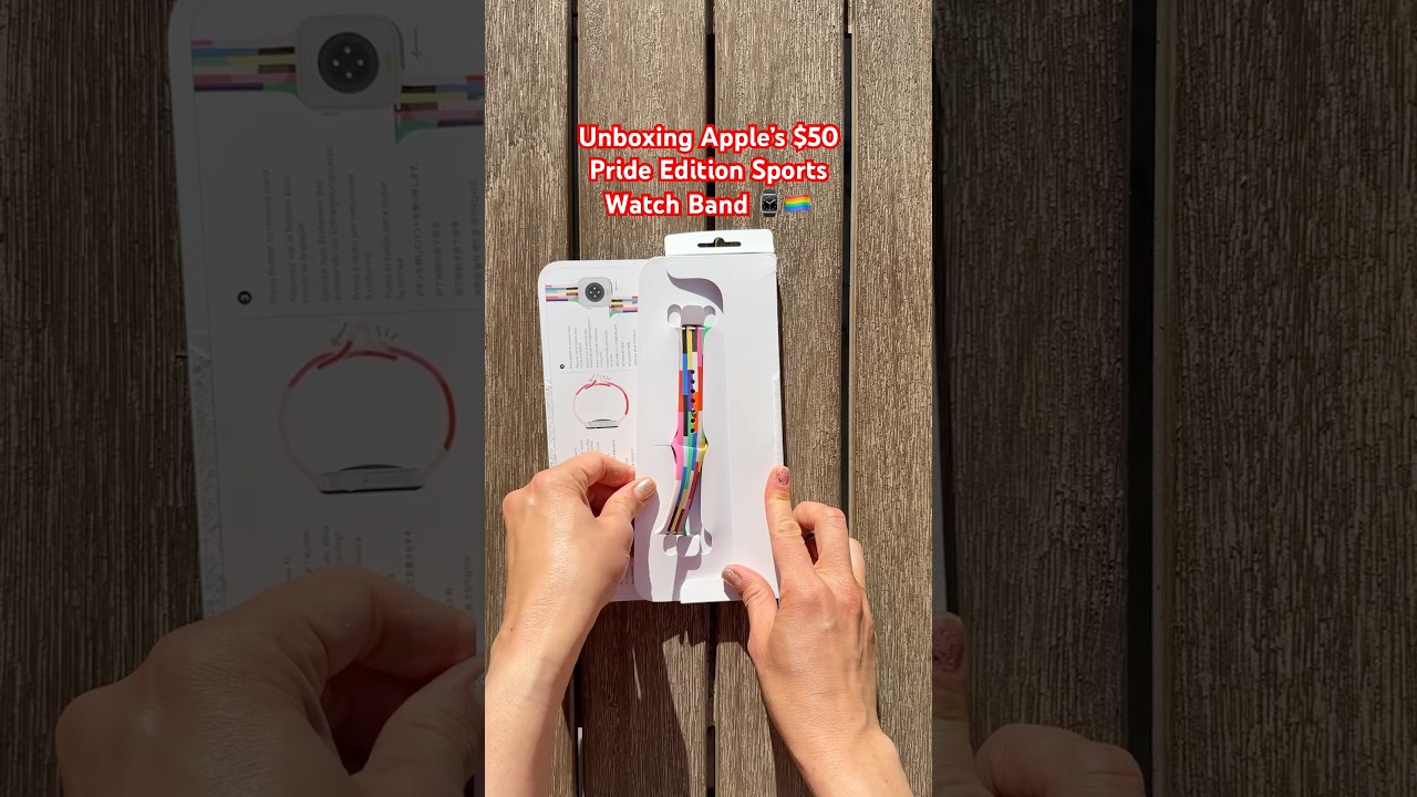 Unboxing Apple's $50 Pride Edition Sport Watch Band