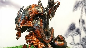 Tượng Gỗ CÁ CHÉP gỗ Trắc ĐỒ GỖ nGUYỄN hỒNG