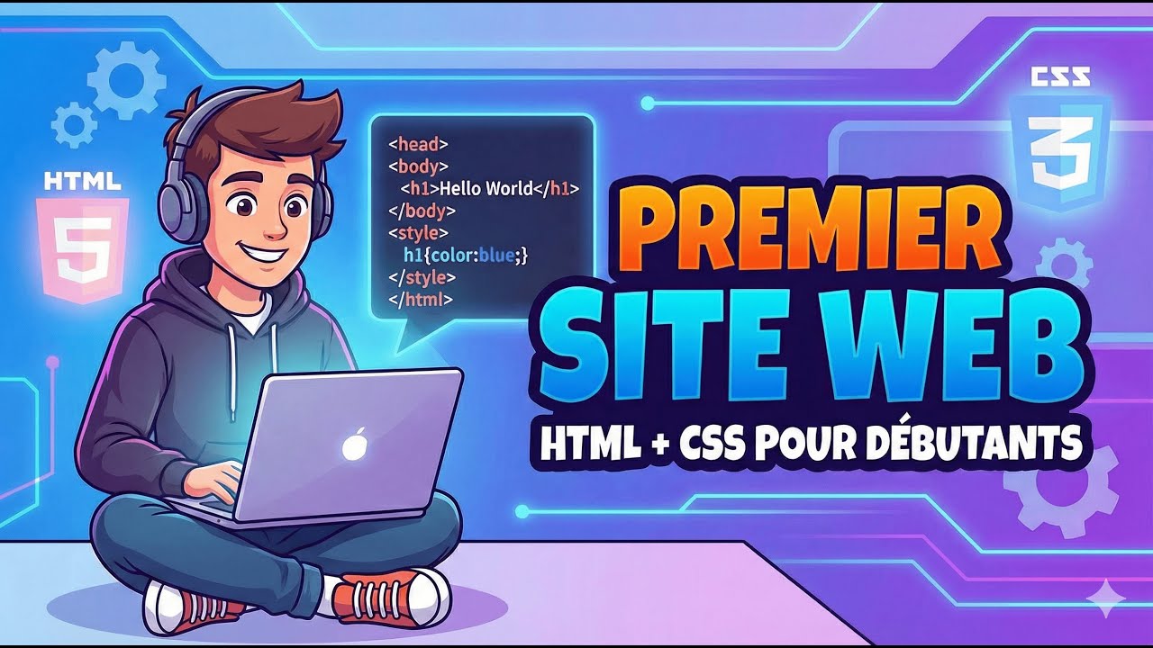 Premier site web pas à pas | HTML & CSS débutant - YouTube