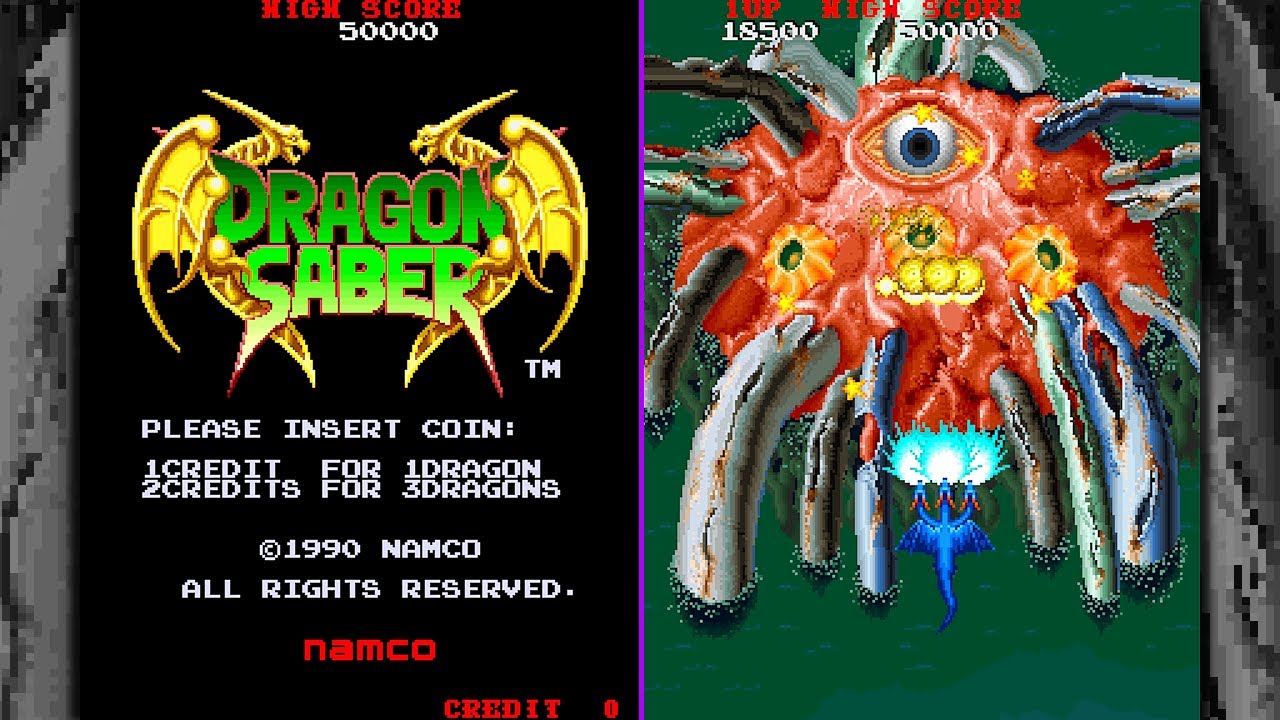 Dragon Saber Longplay (Arcade) [QHD]