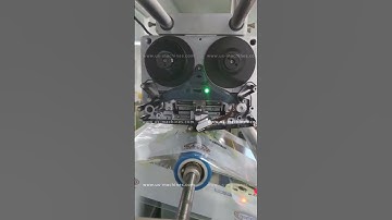 Ribbon heat coding machine on packaging film running video