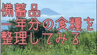 食糧の備蓄品を片付けてみました