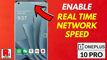 How to Enable Real Time Network Speed in OnePlus 10 Pro