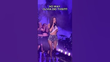 NO WAY OLIVIA DID THAT!! #oliviarodrigo #olivia #rodrigo  #gutsworldtour #gutsoliviarodrigo