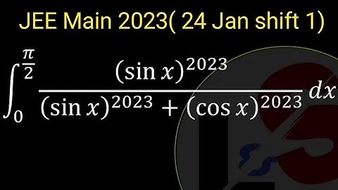 1 minute Challenge 😀 🕵️ JEE Main 2023(24 Jan shift 1)/How to solve definite integration problems/JEE