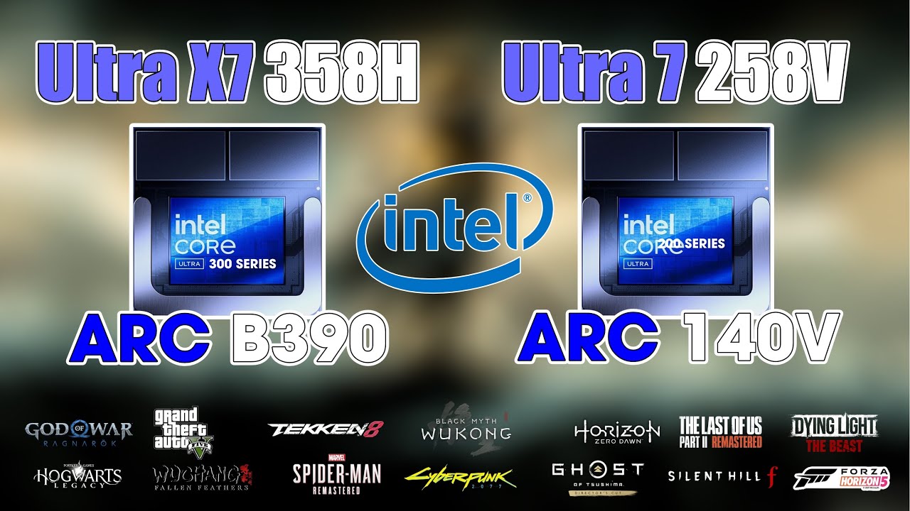 Intel Core Ultra X7 358H vs Intel Core Ultra 7 258V: Arc B390 vs Arc ...