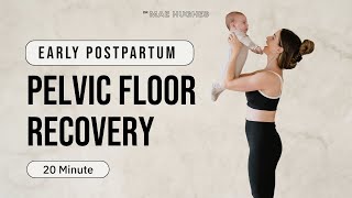 Early Postpartum Rehab Pelvic Floor & Core Workout | Tension Release & Gentle Connection
