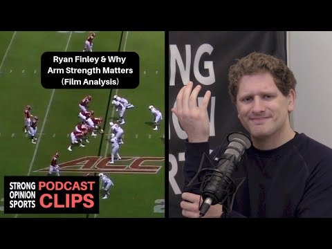 Ryan Finley Film Analysis (Arm Strength Matters)