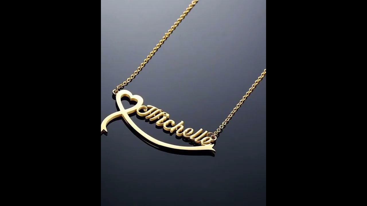 customize name necklace design ideas 