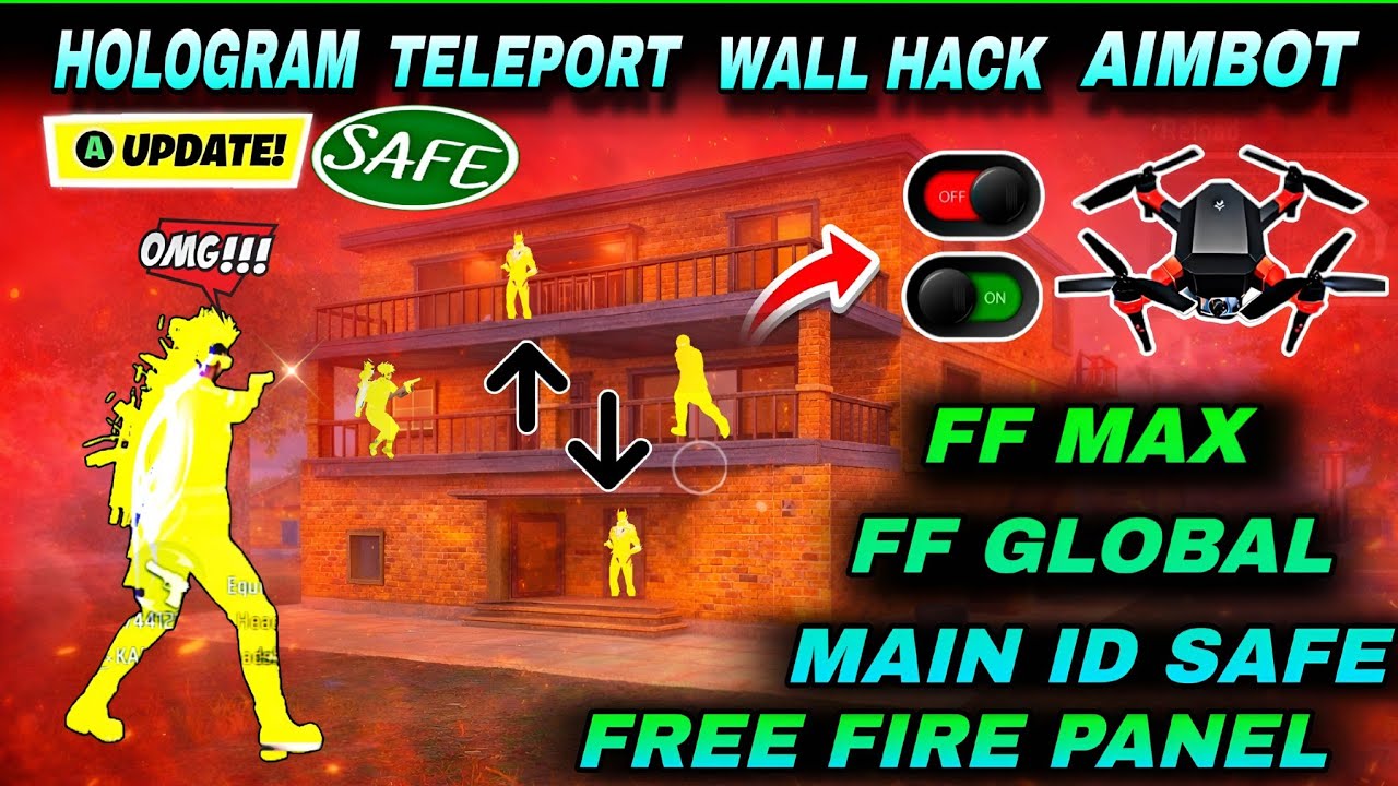 FF Max + FF GLOBAL 3D Hologram Config File | OB52 Free Fire Enemy Location Hack | Free Fire panel ||