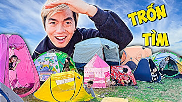 Thái Chuối Thử Thách Trốn Tìm Trong Lều Cắm Trại - Hide and Seek in Camping Tent