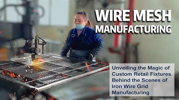 Unveiling the Magic of Custom Retail Fixtures  | Behind the Scenes of Iron Wire Grid Manufacturing