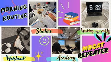 5 AM Productive MORNING Routine as an Mdcat Repeater ( Workout, Academy, Studies)