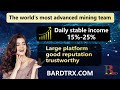 The world's No. 1 TRX platform in 2022, advanced mining technology, stable income model, and online