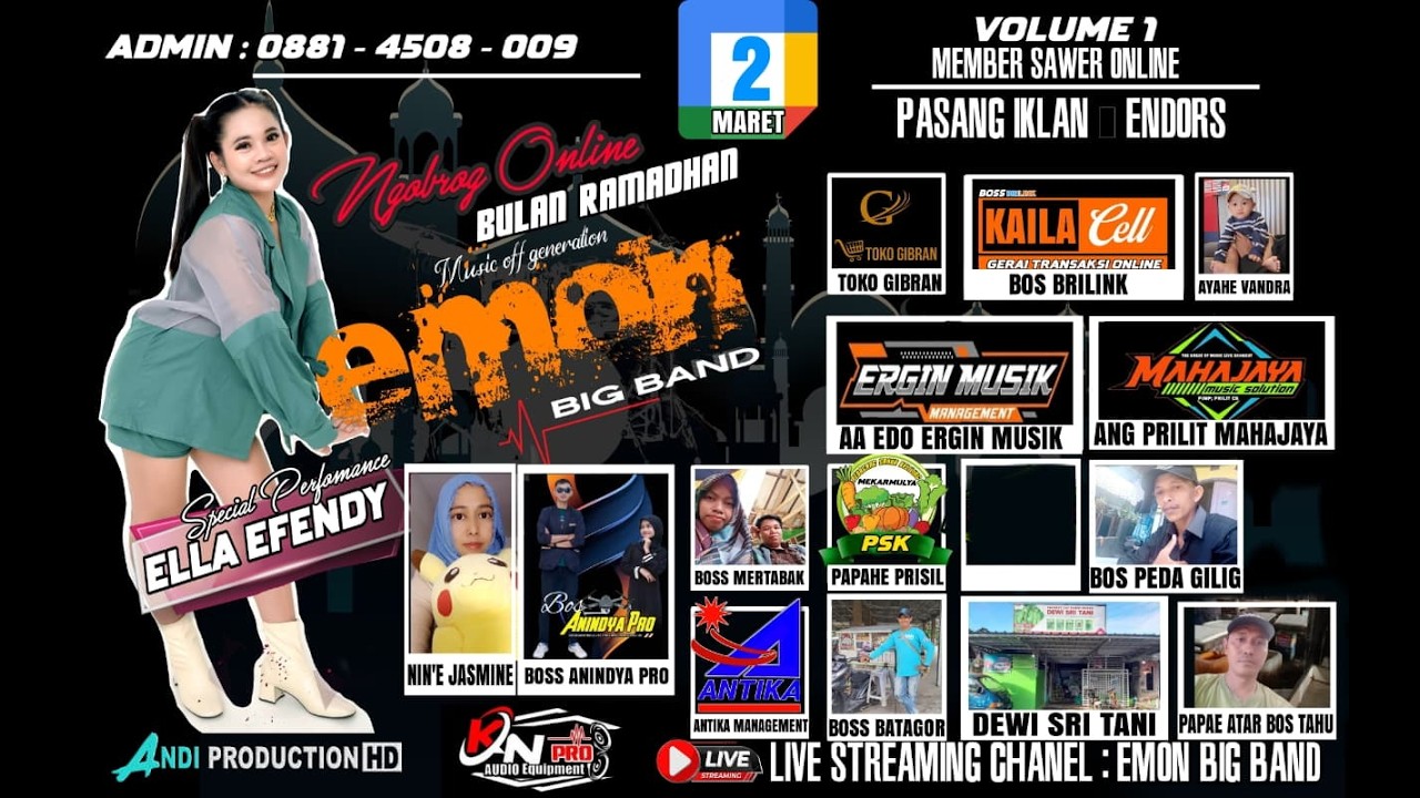 LIVE NGOBROG ONLINE '' EMON BIG BAND '' EDISI RAMADHAN 2026
