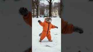 SNOWBALL FIGHT FELINE