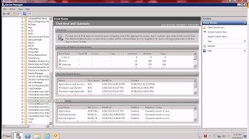 Checking the log of terminal server logons