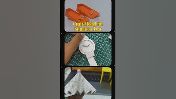 Unique Craft model for Nift Situation Test#nift#diy#niftexam#craft#situationtest#design#3d#nift2025